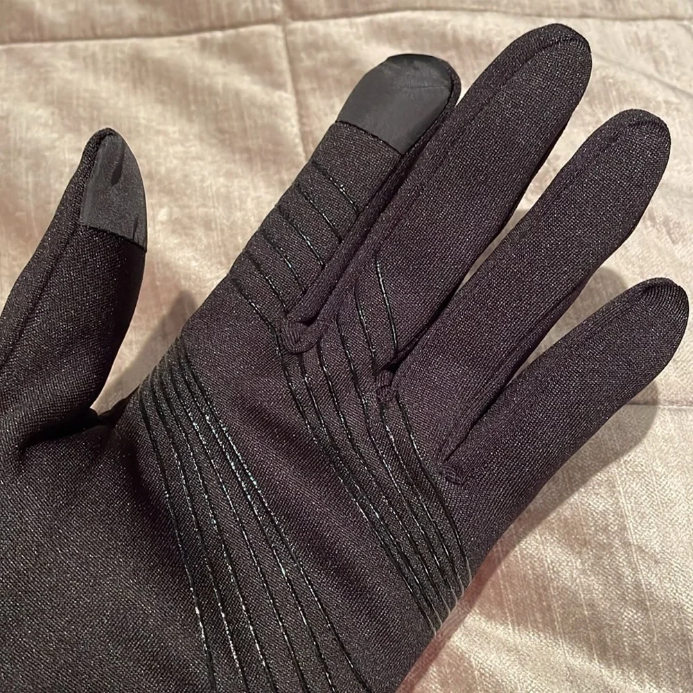 New! Bebe Sport Gloves pink & black l/xl